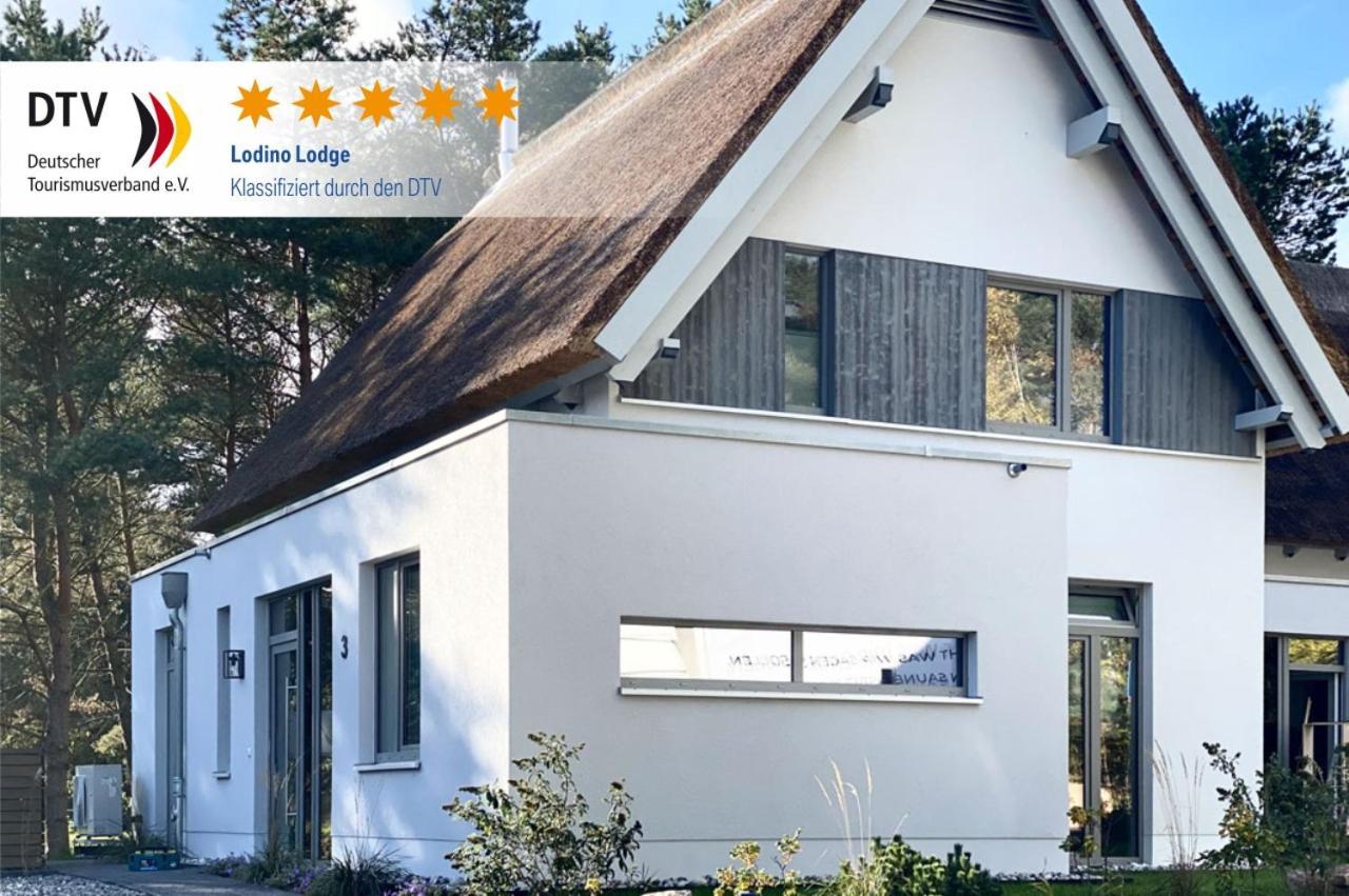 לודין Ferienhaus Lodino Lodge Mit Sauna Und Kamin מראה חיצוני תמונה